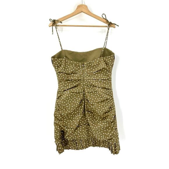 Significant Other Edie Polka Dot Cotton Mini Dress Sz 10 - Picture 8 of 13